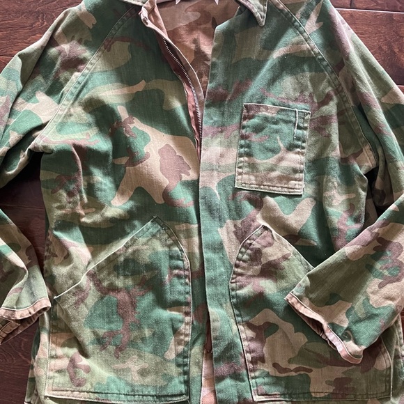 Vintage 60’s Ranger Grail Reversible Camouflage Jacket Size Medium - Picture 3 of 14